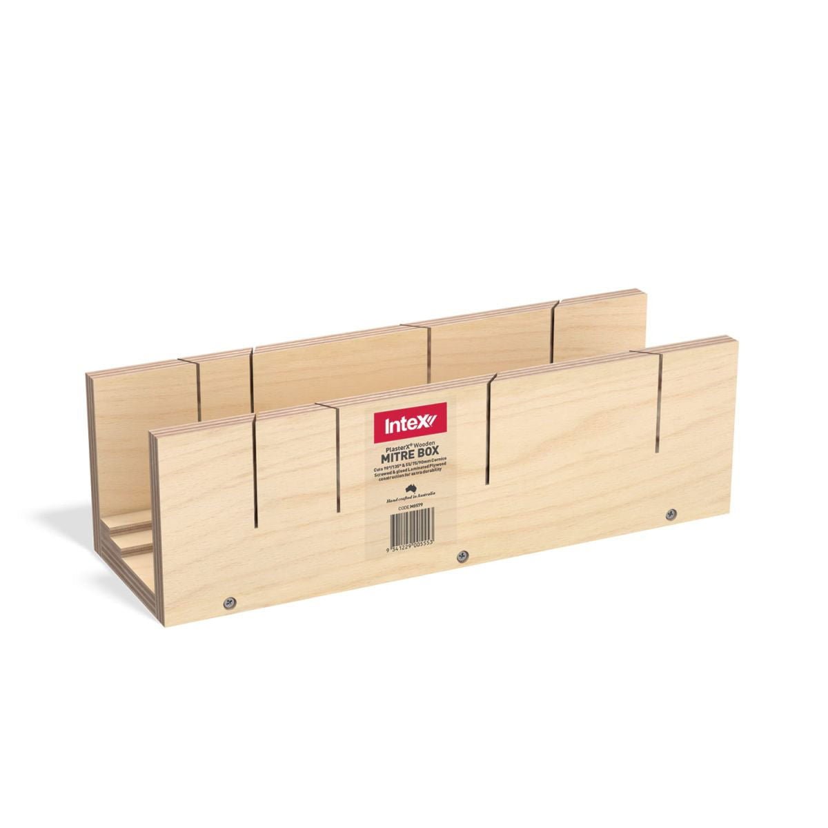 Intex PlasterX Dual Wooden Mitre Box (90° & 135°, 55, 75 & 90 Cornice