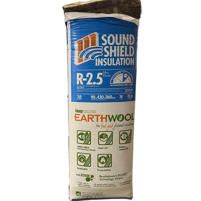 Knauf Earthwool R2.5 HD Sound Shield 430x1160x14 Batts (2437532)