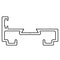 35mm Door Frame Kit Clear Anodised 2.8m
