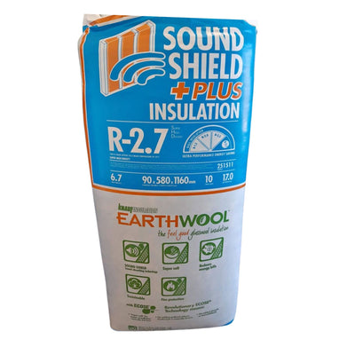 Knauf Earthwool R2.7 Sound Shield Plus 580x1160x10 (251511)