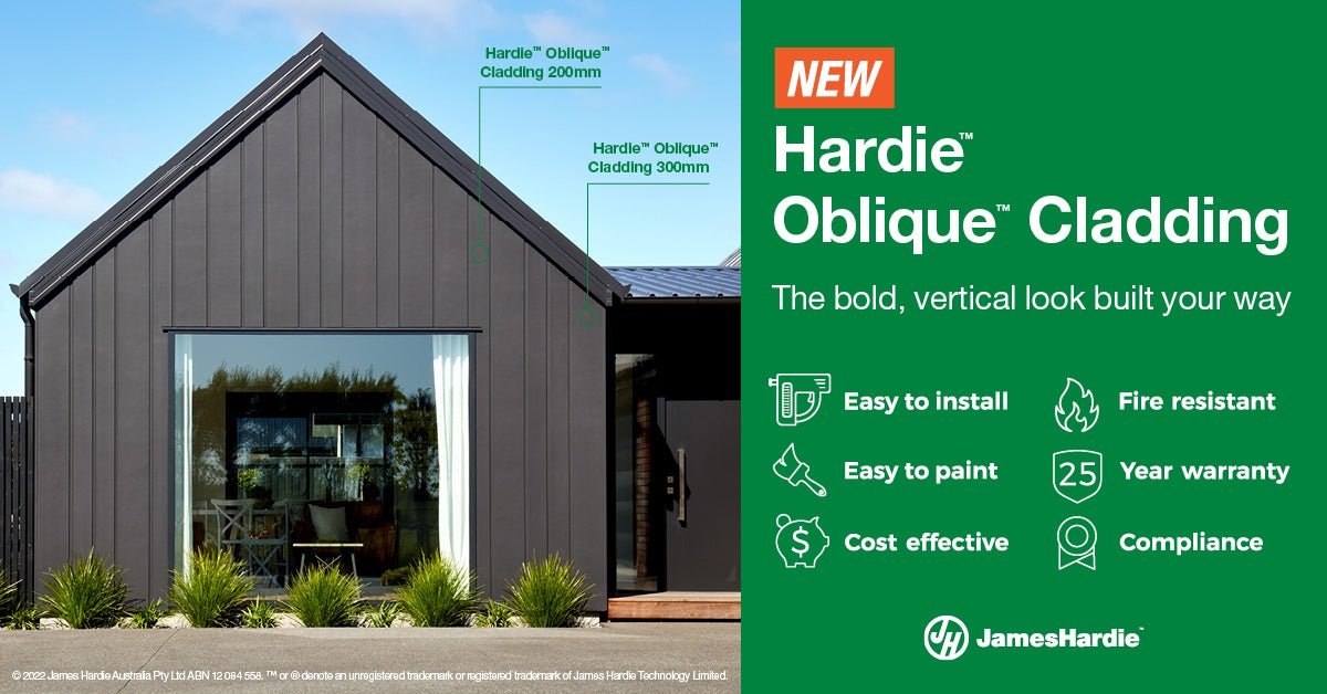 Hardie Oblique Cladding 14mm x 300mm x 3000mm – Wall Ceiling