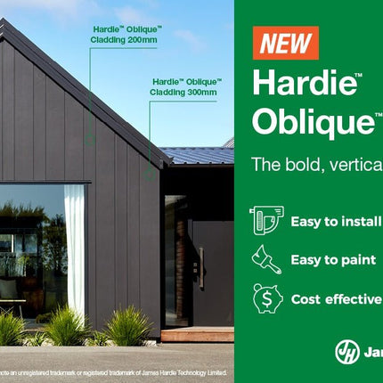 Hardie Oblique Cladding 14mm x 300mm x 4200mm