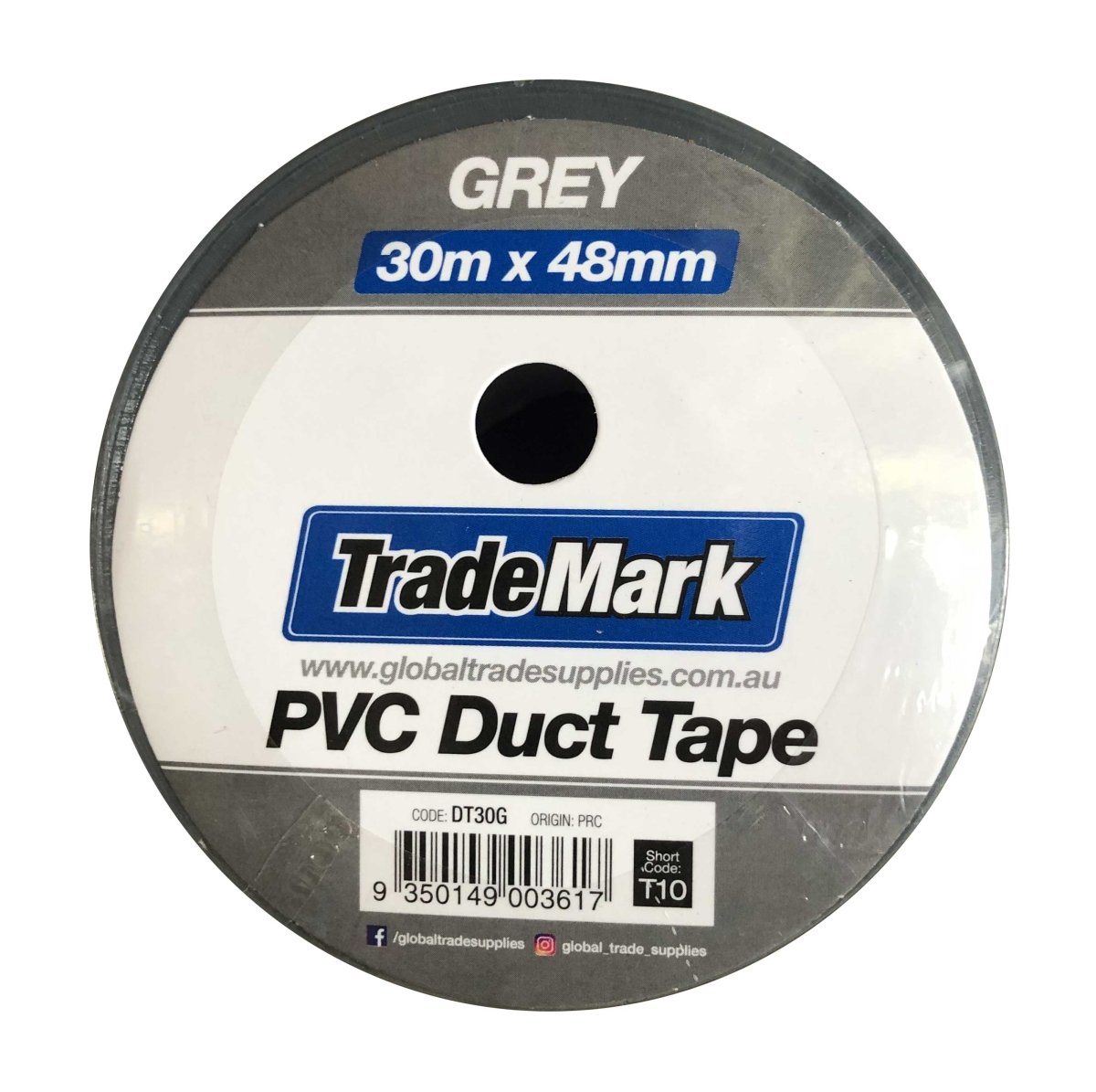 Trademark Duct Tape 30m X 48mm Grey 60/Ctn