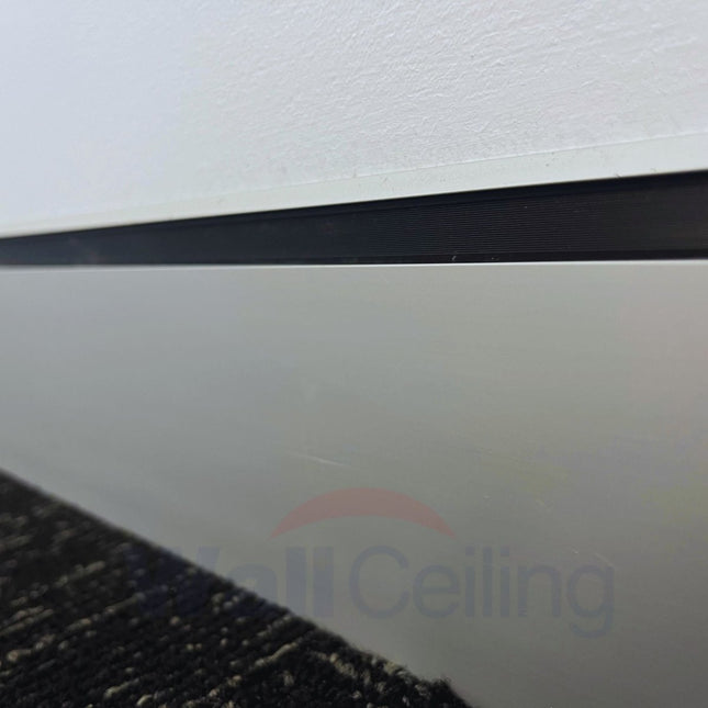 Aluminium Skirting Black Rubber Insert 150mtrs