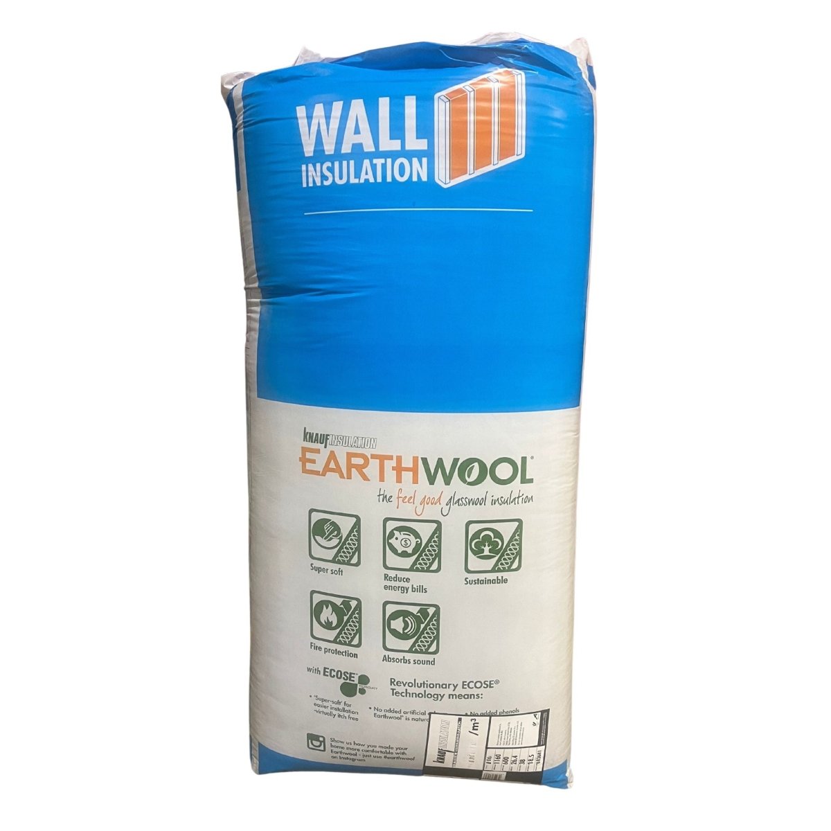 Knauf Earthwool 11kg R1.8 Wall Batt 450mm (683638)