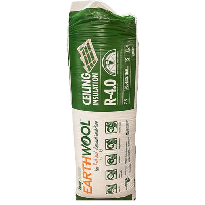 Knauf Earthwool R4.0 Ceiling Batts 195 x 430 x 1160mm (731832)